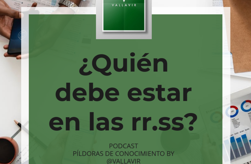 ¿Quién debe estar presente en las redes sociales?